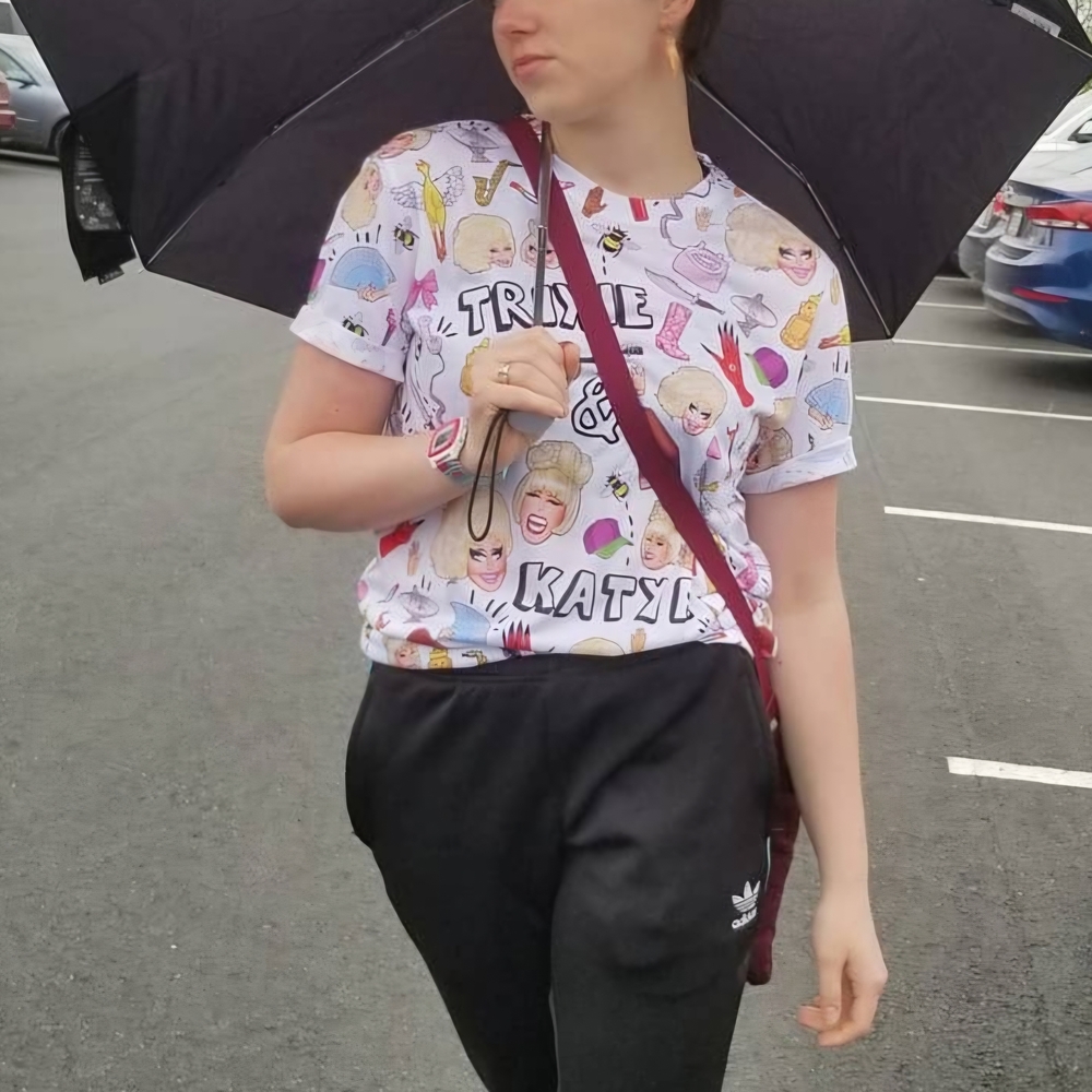 Trixie & Katya All Over Collage Tee (M)